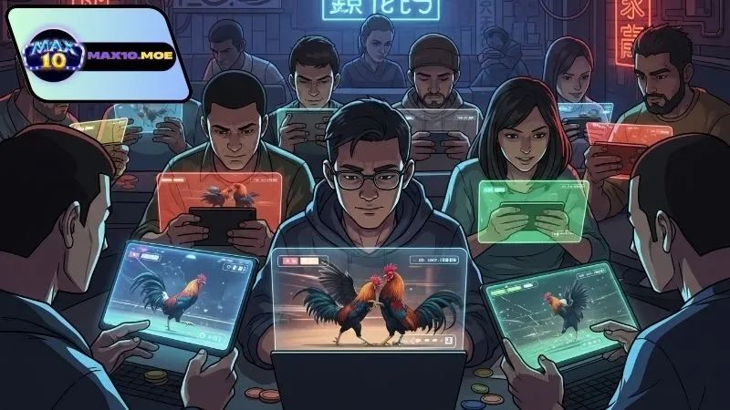 Trải nghiệm trực tiếp trận đấu đá gà giải Thomo Max10